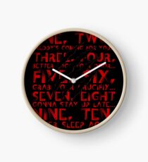 Never Sleep Again Clock