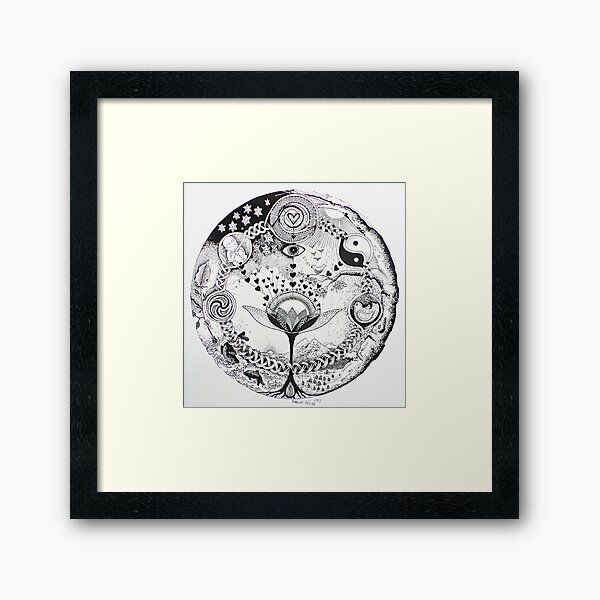 geboorte-leven / birth Framed Art Print