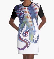 Sea Monster Graphic T-Shirt Dress