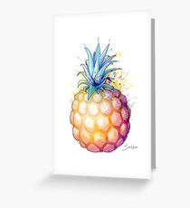 Fetter Ananas 2 Grußkarte