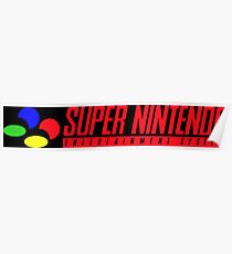 SUPER NES LOGO Poster