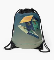 Flying Bird...house Drawstring Bag