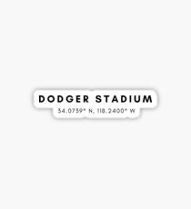 Dodgers Stadium Lat/Long Sticker