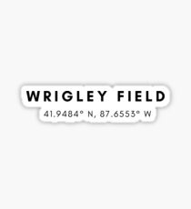 Pegatina Wrigley Field Lat / Long