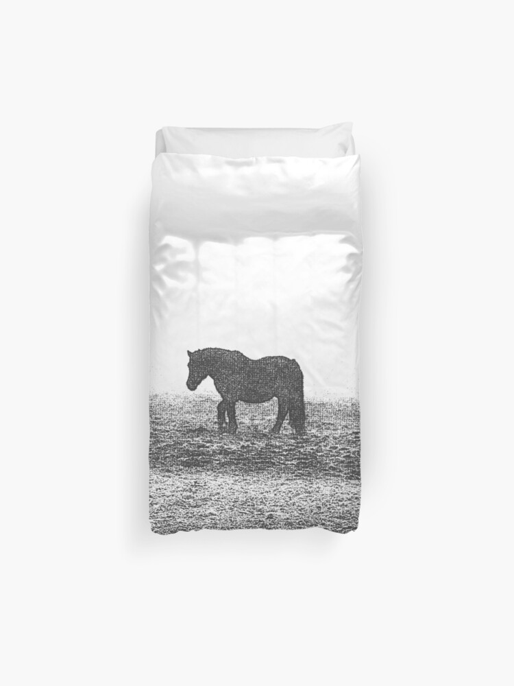 Minimalist Horse Print Duvet Cover By Roberttaylorpri Redbubble