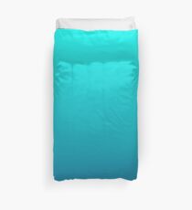 summer beach chic abstract teal blue turquoise ombre Duvet Cover