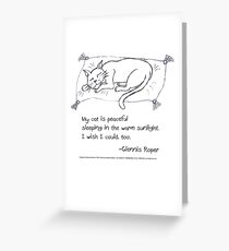 Cat Nap Haiku Greeting Card