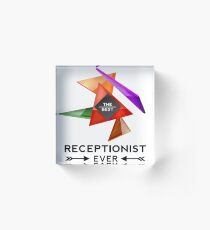 REZEPTIONIST - SCHÖNES DESIGN FÜR SIE Acrylblock