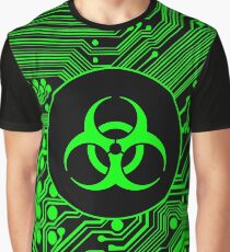 Green Biohazard (Cybergoth) Graphic T-Shirt
