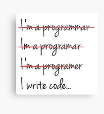 I Write Code - Funny Programming Jokes - Light Color Metal Print