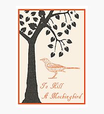To Kill A Mockingbird Retro Print Photographic Print