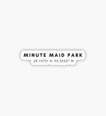 Minute Maid Park Lat/Long Sticker