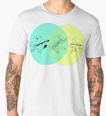 Keytar Platypus Venn Diagram Men's Premium T-Shirt