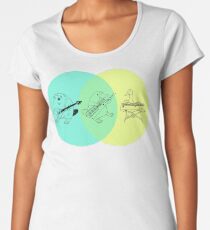Keytar Platypus Venn Diagram Premium Scoop T-Shirt