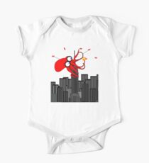 King Kraken Battles over New York City One Piece - Short Sleeve