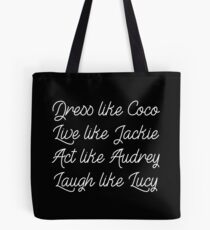 Coco, Jackie, Audrey & Lucy Tote Bag