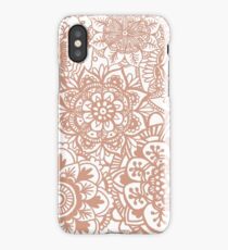 Rose Gold Mandala Pattern iPhone Case
