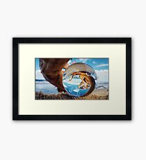 ORB In Wooden Spiral Framed Print