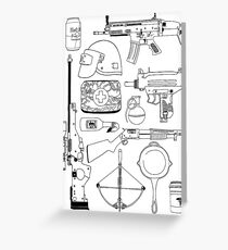 Playerunknown's Battlegrounds The Arsenal - PUBG Black Greeting Card
