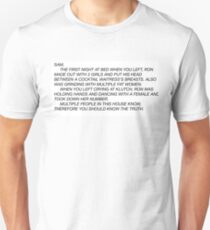 the letter Unisex T-Shirt