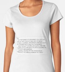 the letter Women's Premium T-Shirt