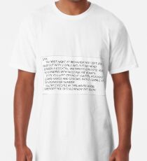 the letter Long T-Shirt