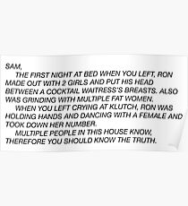 the letter Poster