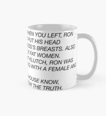 the letter Mug