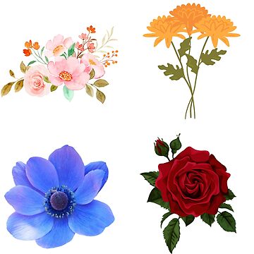 flowers stickers pack | Sticker