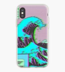 The Great Wave off Vaporwave Kanagawa iPhone Case