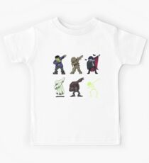 Dabbing Halloween Creatures Skeleton Zombie Dab Kids Tee