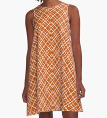 Texas Tartan Spieltag Kleid 2 A-Linien Kleid