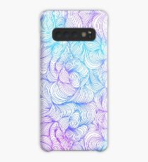 Blue and Purple Swirls Case/Skin for Samsung Galaxy