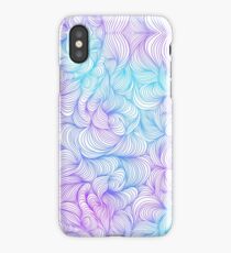 Blue and Purple Swirls iPhone Case