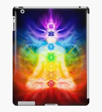 Chakras and energy flow on human body art photo print iPad Case/Skin