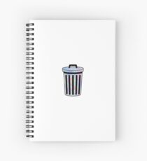 Holographic Trash Can Spiral Notebook
