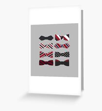 heart eyes and bow ties Greeting Card