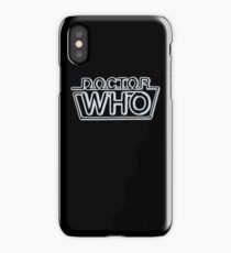 Doctor Who 80s Neon Logo iPhone Case/Skin
