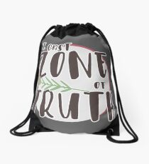 Zone of Truth Drawstring Bag