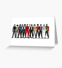 Outfits of Jackson LV Greeting Card