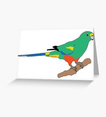 Mulga Parrot Greeting Card