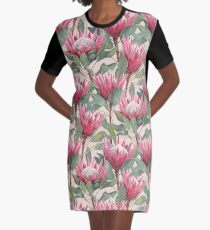 Gemalte König Proteas auf Creme T-Shirt Kleid