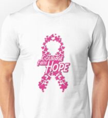 Faith Hope Breast Cancer Awareness Unisex T-Shirt