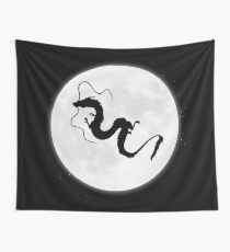 Moon Dragon Wall Tapestry