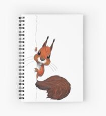 Happy Squirrel Peekaboo! Spiral Notebook