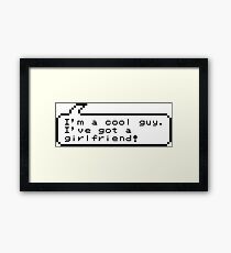 Cool Gamer Guy Framed Print