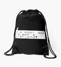 Cool Gamer Guy Drawstring Bag