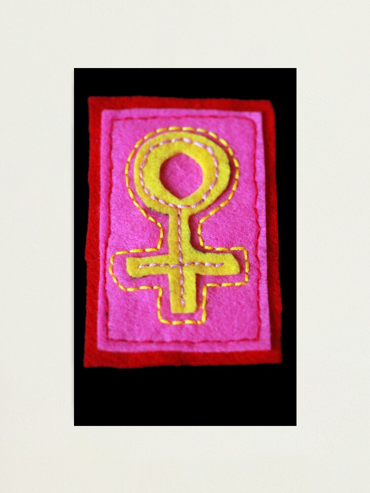 Alternate view of Hand-Embroidered Venus Symbol Photographic Print