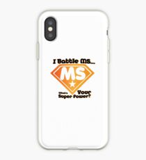 Super Power Multiple Sclerosis Awarness iPhone Case