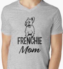 Frenchie Mom funny french bulldog women's shirt Men's V-Neck T-Shirt